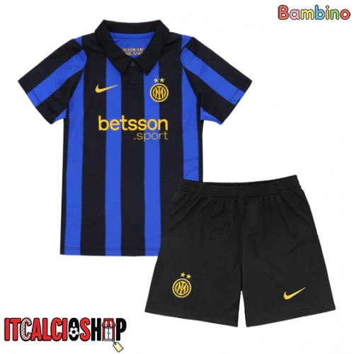 Inter Milan Curtis Jones #21 Prima Maglia Bambino 2026-27 Manica Corta (+ Pantaloni corti)